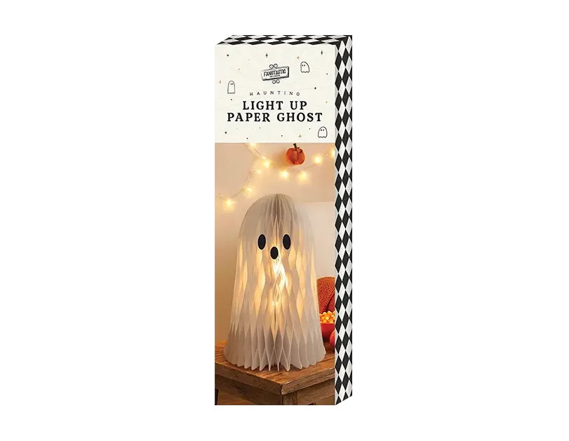 Halloween Light Up Paper Ghost CDU