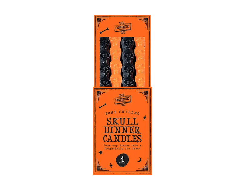 Halloween Dinner Candles 4pk CDU
