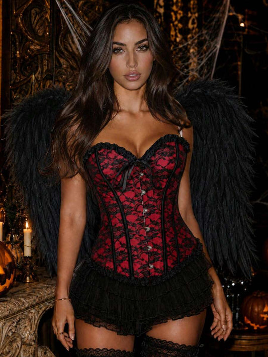 vintage Mesh Boned Corset