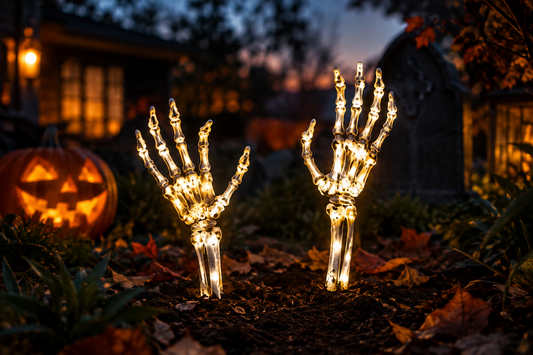 Light Up Skeleton Arms Stake