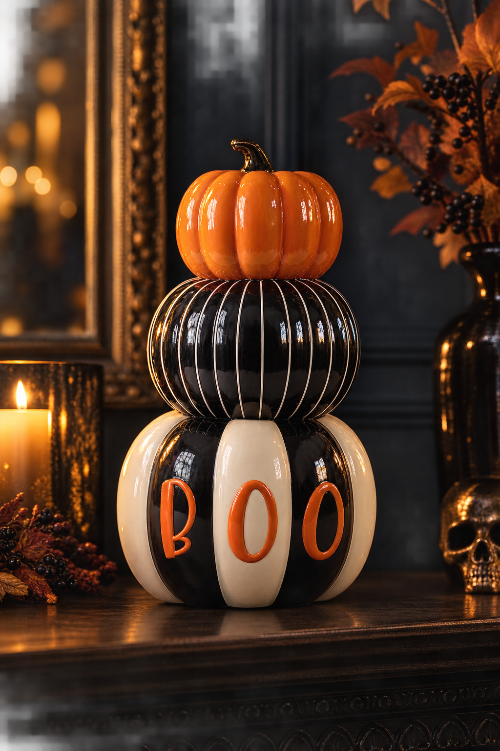 Halloween Stacked Slogan Pumpkins