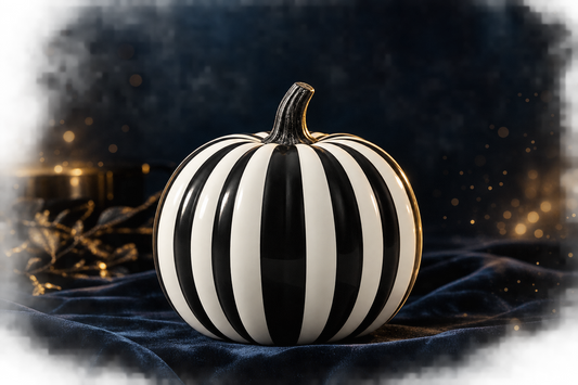 Halloween Striped Pumpkin