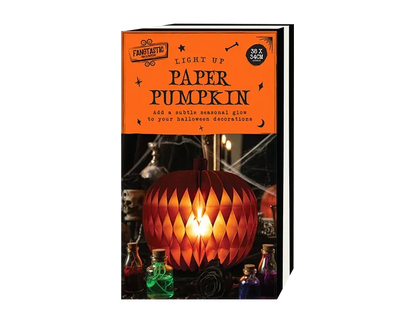 Halloween Light Up Paper Pumpkin CDU