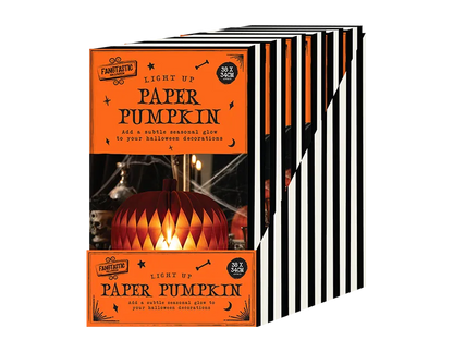 Halloween Light Up Paper Pumpkin CDU