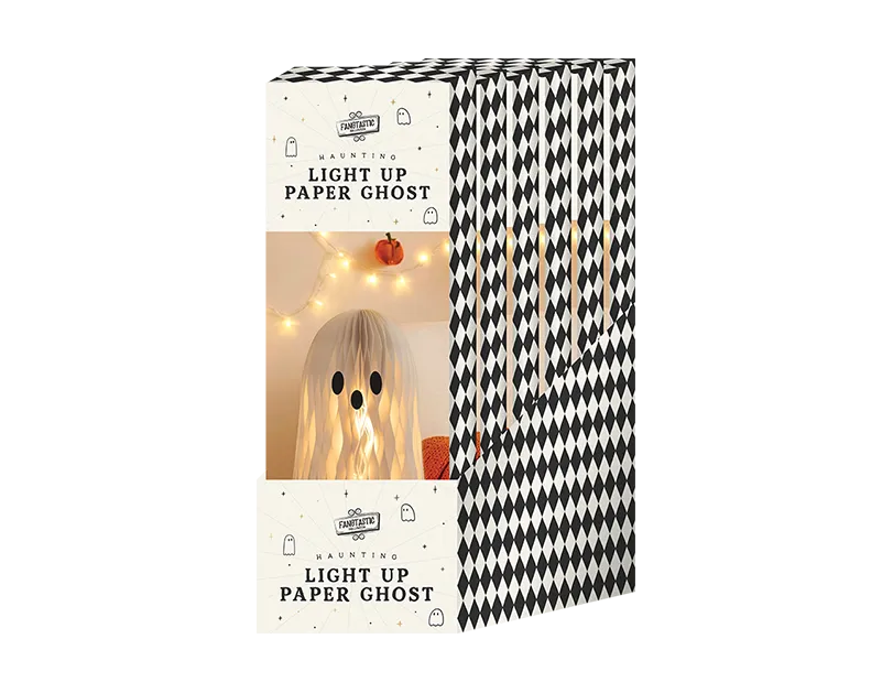Halloween Light Up Paper Ghost CDU