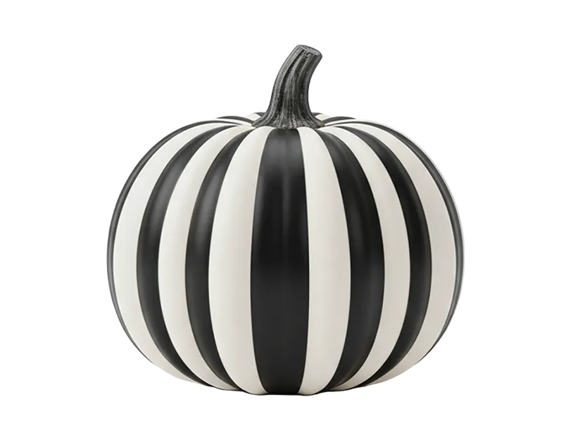 Halloween Striped Pumpkin
